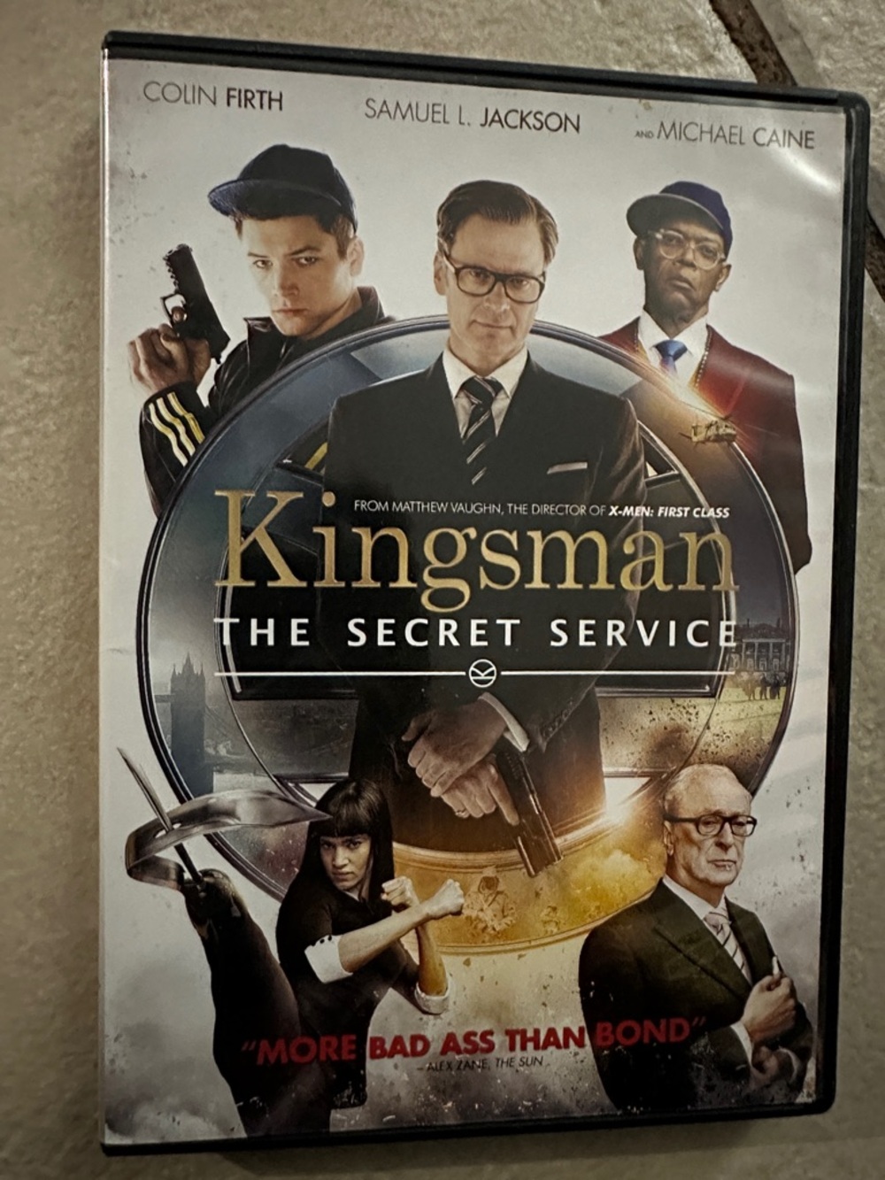 Kingsman: The Secret Service DVD - White/Gold/Black Cover